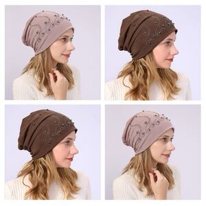 Urban Outfitters Beaded Slouchy Beanie Set of 2